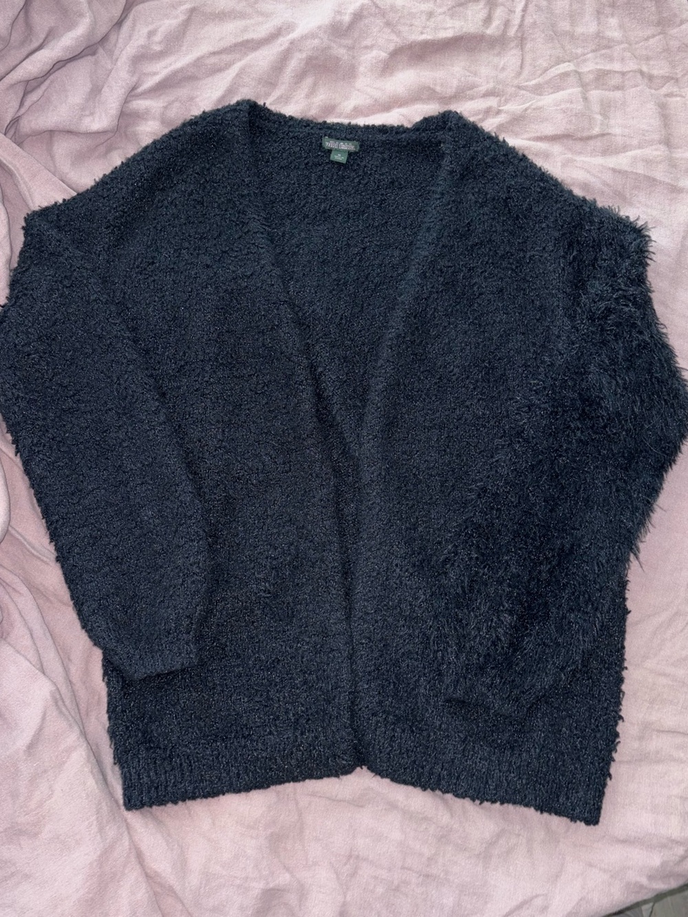 Wild Fable Women’s Black Fuzzy Cardigan